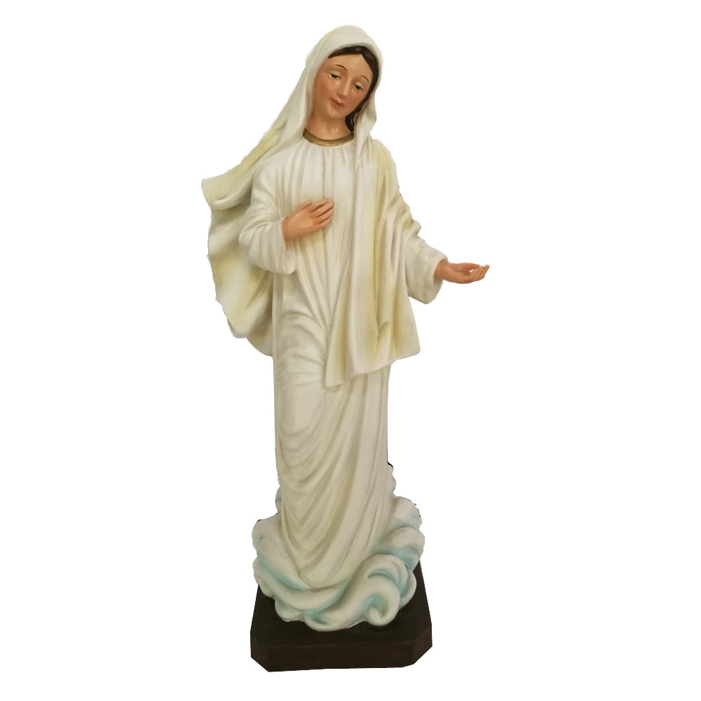 Wholesale High Quality 12inch Religious Statue Resin Virgin Mary Figures