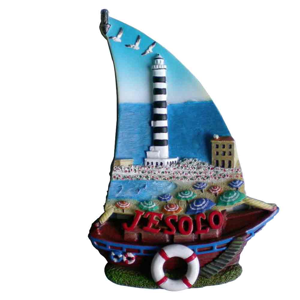 Jesolo Souvenir Polyresin Fridge Magnet for Home Dec