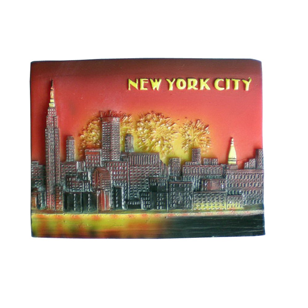 Custom Cheap Resin New York Souvenir Fridge Magnets