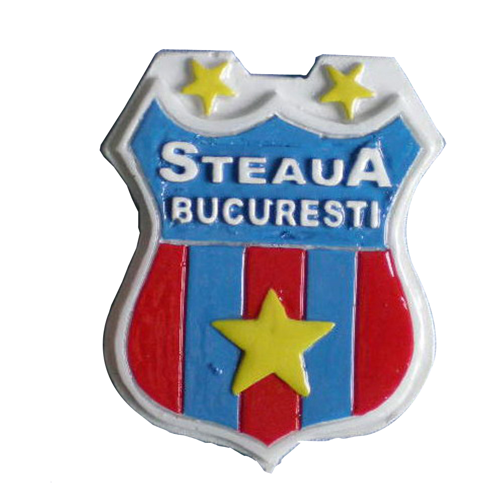 Epoxy resin fridge magnet for Steaua Bucharest