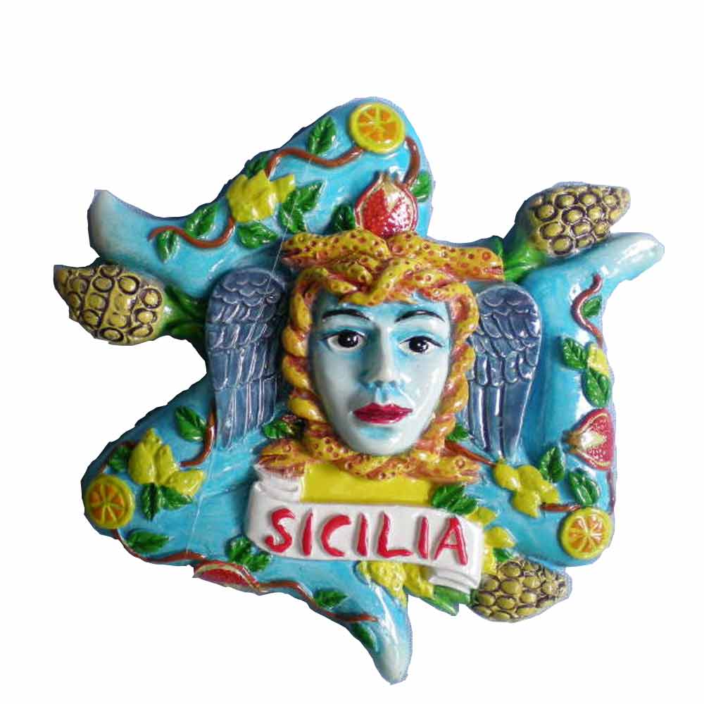 custom Sicilia souvenirs polyresin fridge magnet