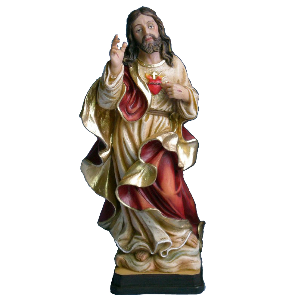 Wholesale Hand Made Polyreisn Jesus Sacred Heart Statue