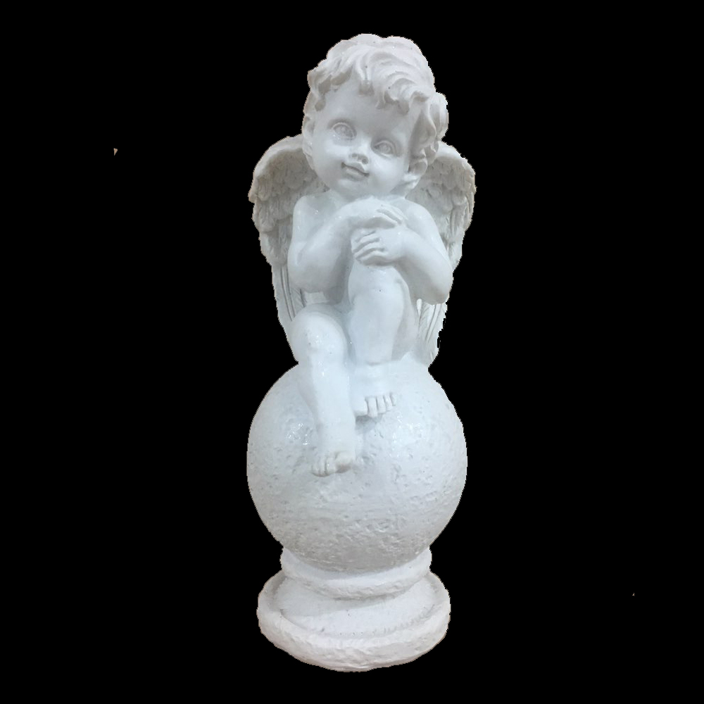 Christmas Decoration Custom Design Polyresin White Angel Statue