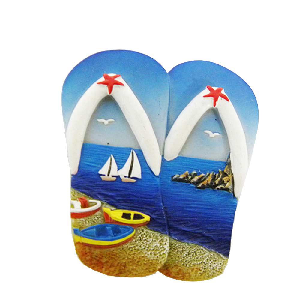 Resin slipper sticker souvenir fridge magnet for sale