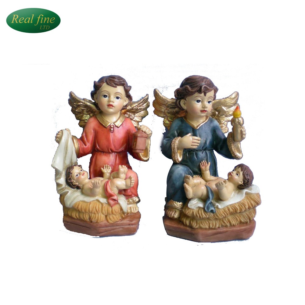 Profession catholic figurines resin baby angel statue