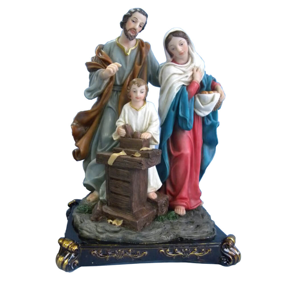 Polyresin figurines holy family outdoor statue church of holy family figurine