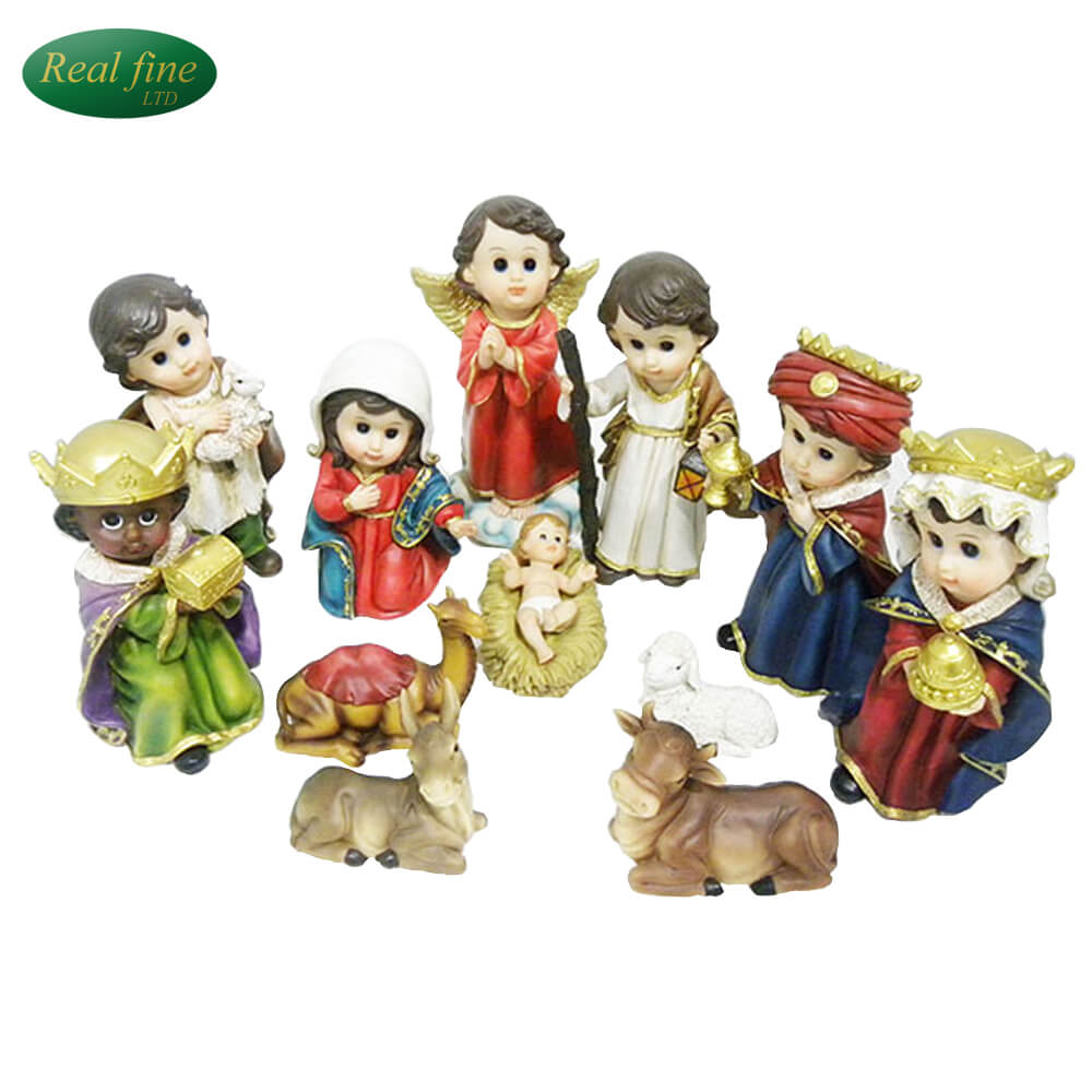 Cheap resin Nativity Set Catholic Religious Statues