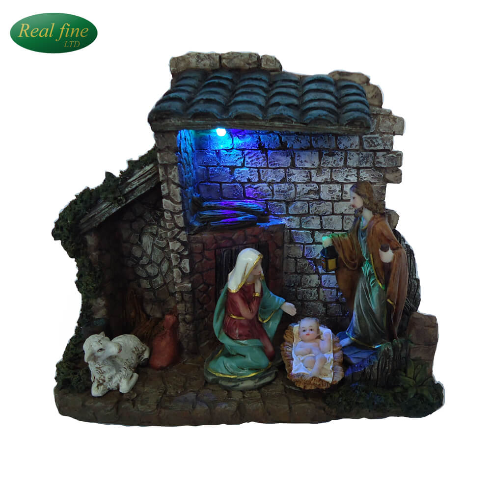 outdoor decoration resin christmas nativity set