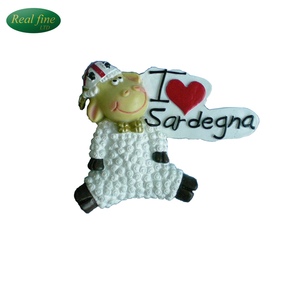 Wholesale Factory Custom Sardegna Resin Tourist Souvenir Fridge Magnet