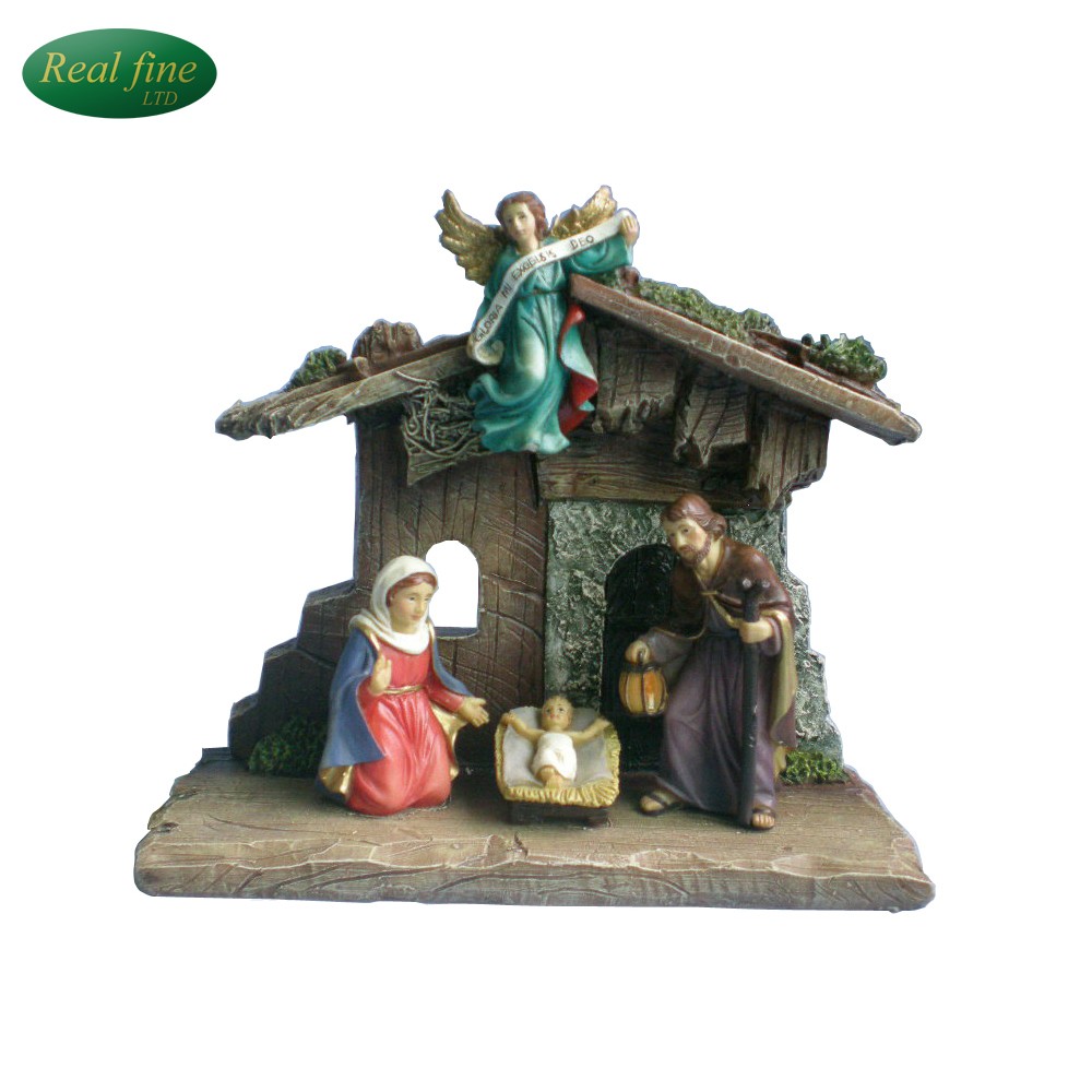 Holy family saint joseph jesus mary catholic statue figurine religious